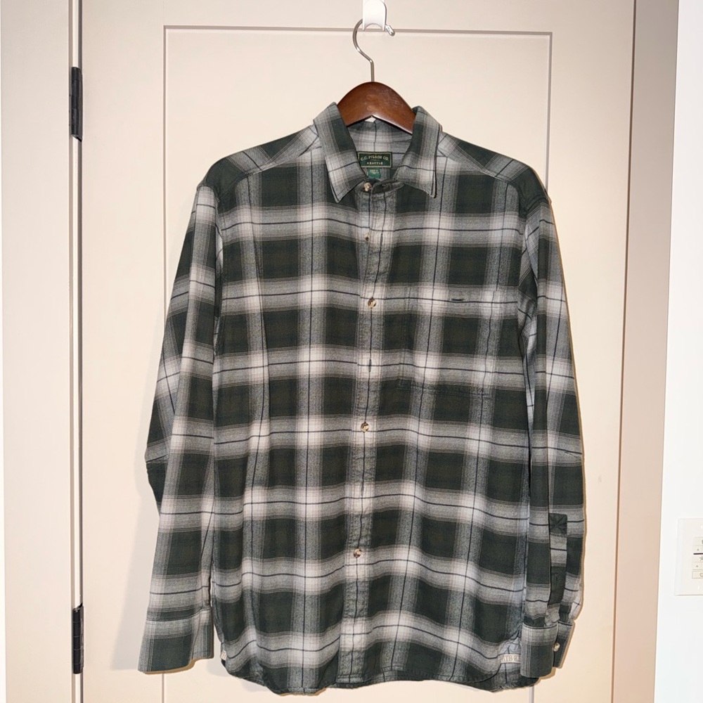Filson Green Plaid Men's Flannel Shirt